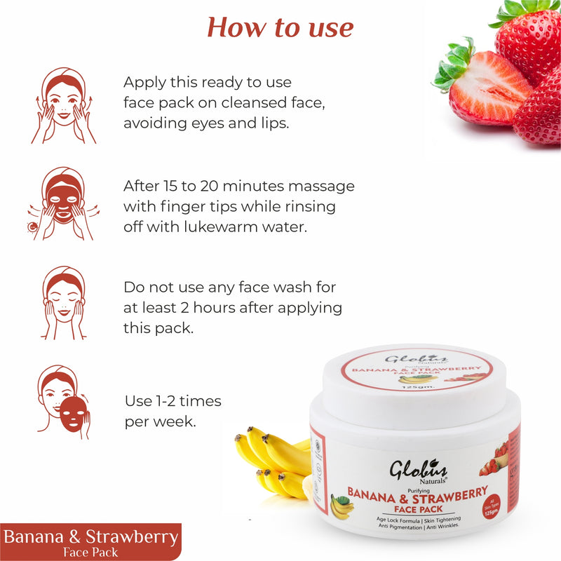 How to Use Purifying Banana & Strawberry Anti Aging Face Pack