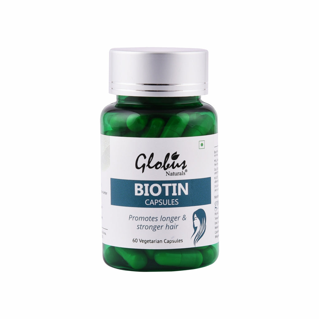 Globus Naturals Biotin Capsules Bottle 