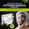 Globus Naturals Charcoal Facial Kit For Skin Exfoliation & Refreshed Glowing Skin Banner