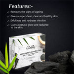 Globus Naturals Charcoal Facial Kit For Skin Exfoliation & Refreshed Glowing Skin Features 