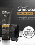 Anti Pollution & Anti Acne Charcoal Peel Off Mask, For Men with Oily & Acne Prone Skin, 100 gms