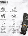 Anti Pollution & Anti Acne Charcoal Peel Off Mask, For Men with Oily & Acne Prone Skin, 100 gms