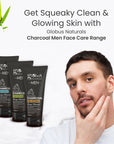 Charcoal Anti-Pollution Face Care Combo For Men, Set of 3 - Face Wash, Face Scrub, Peel Off Mask