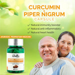 Globus Naturals Curcumin with Piper Nigrum Veg Capsules Wide Banner