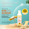 Globus Naturals Sunscreen Lotion, Daily Sun Protect for Face & Body, SPF 50+++ Broad Spectrum UVA & UVB Protection, For Both Men & Women, Sun Block for All Skin Types, 100gm