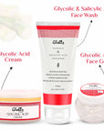 Glycolic & Salicylic acid Pimple clear Face wash & Face Gel & Cream