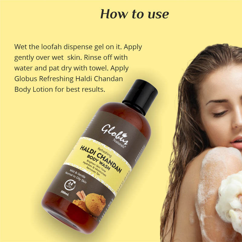How to Use Refreshing Haldi Chandan Body wash 300 ml