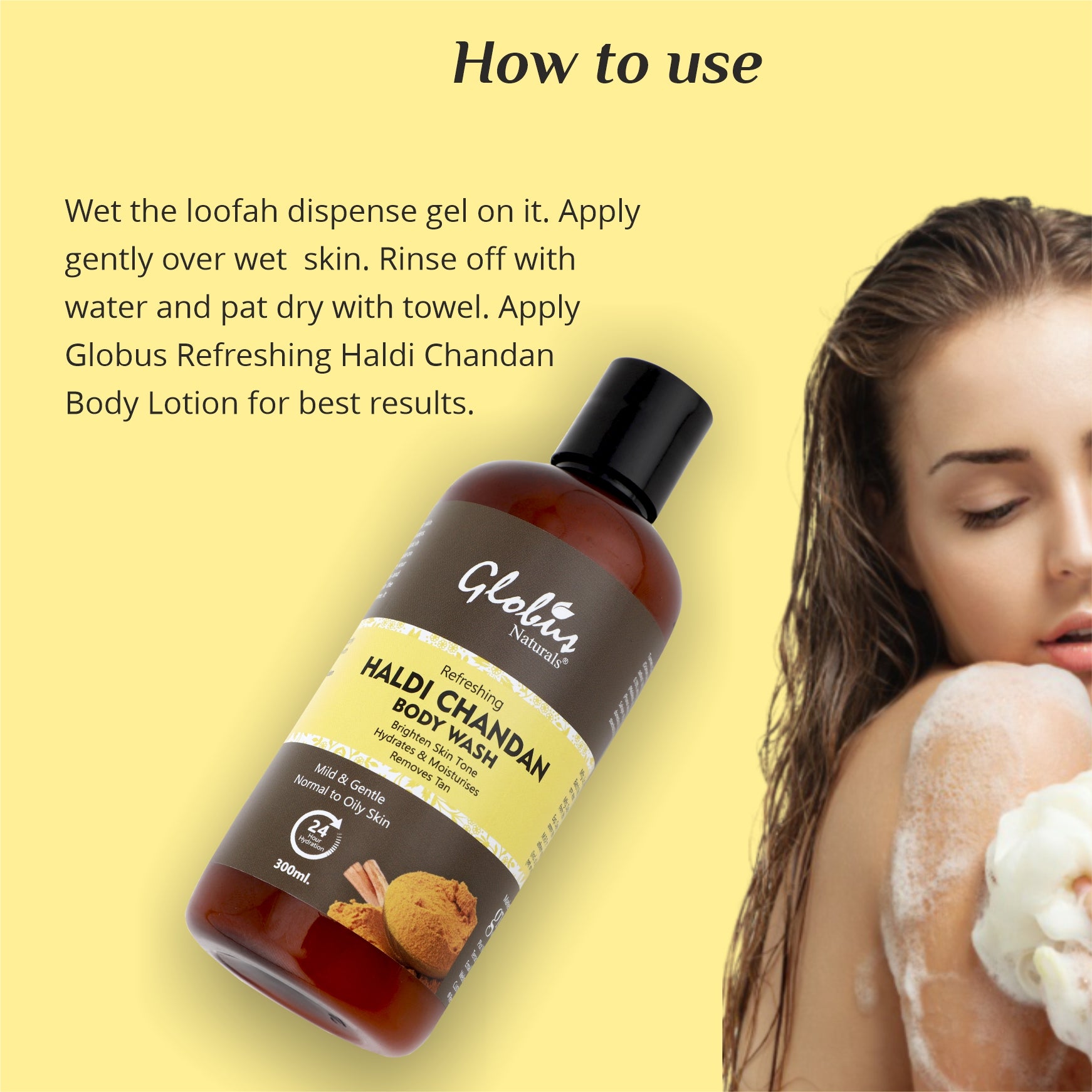 How to Use Haldi Chandan Body Wash &amp; Body Lotion