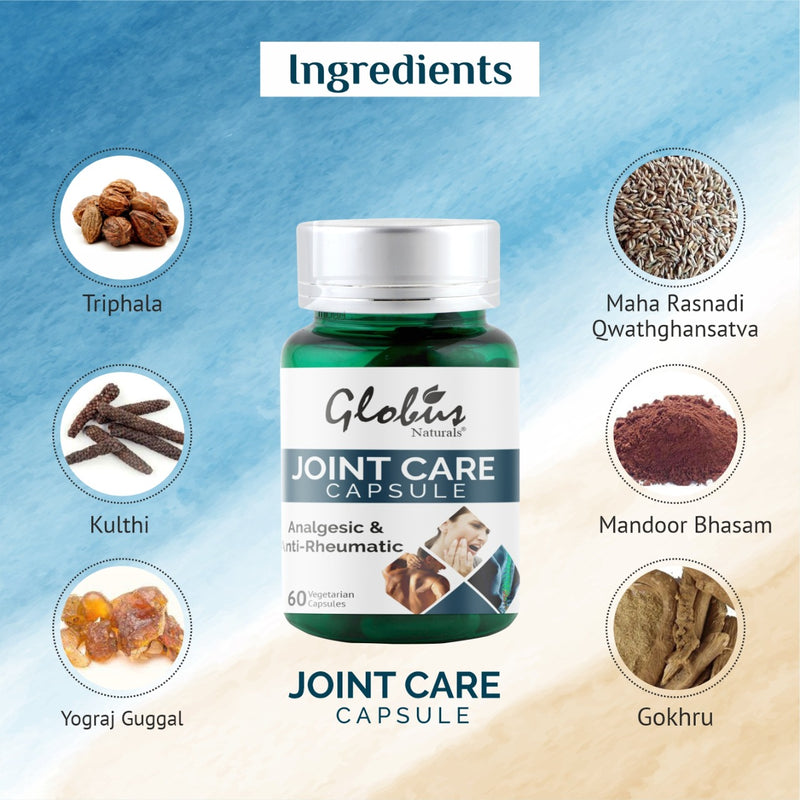 Globus Naturals Joint Care Vegetarian Capsules Ingredients 