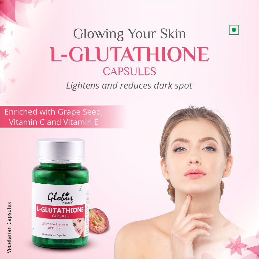 Globus Naturals L- Glutathione Skin Whitening capsules 