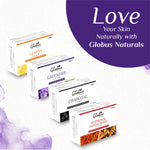 Globus Naturals Lavender Soap Bar for Skin Lightening & Exfoliation, Enriched With Neem & Almond Oil, For All Skin Types 100gm (Pack of 2)