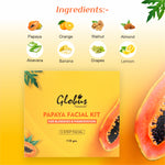 Globus Naturals Anti-Tan Papaya Facial Kit For Flawless Skin Ingredients 