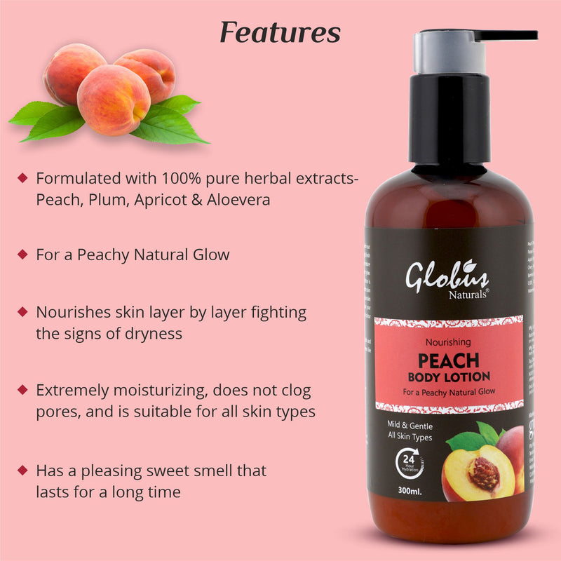 Nourishing Peach Body Wash & Body Lotion Features 