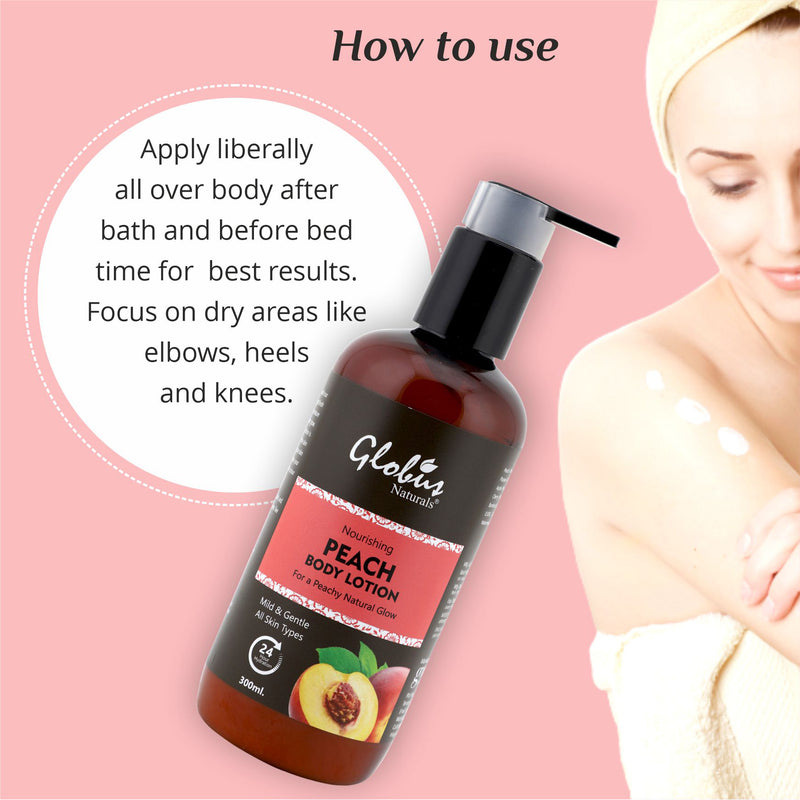 How to Use Nourishing Peach Body Lotion 