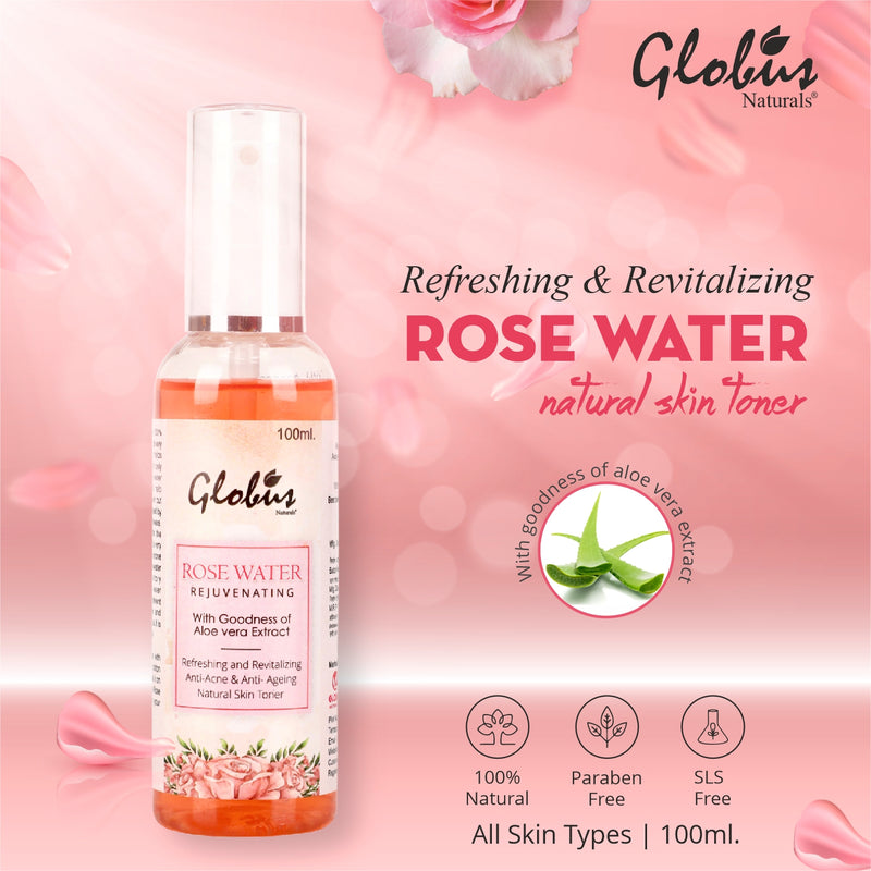 Rejuvenating Rose Water With Goodness Of Aloe Vera extract 