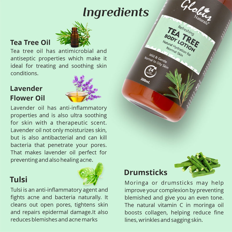 Refreshing Tea Tree Body Lotion Ingredients 