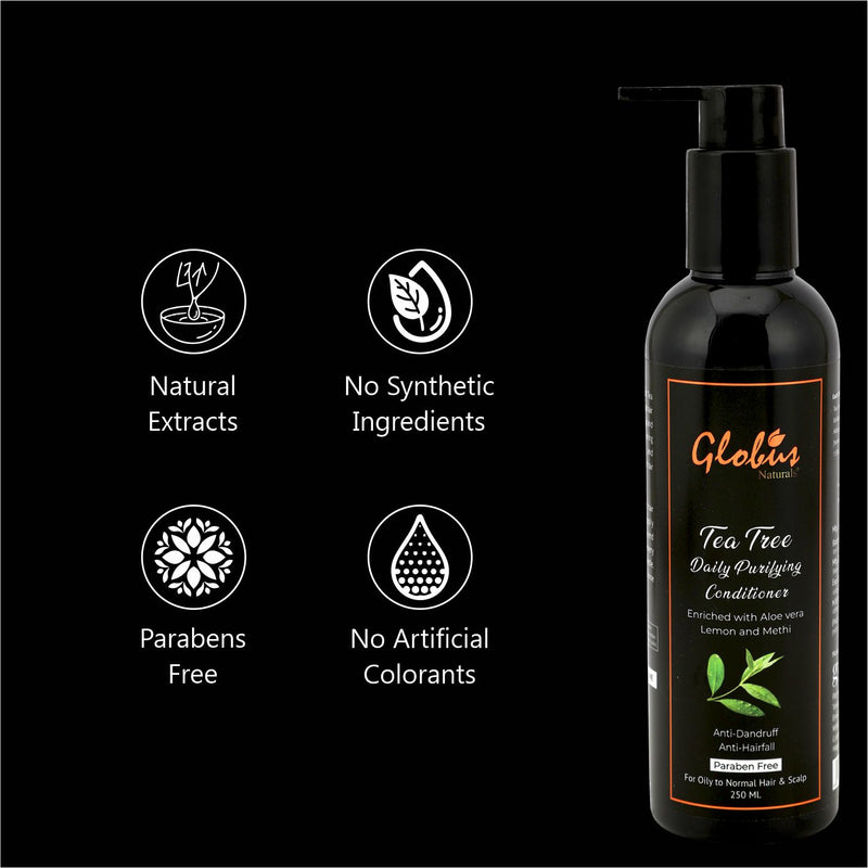 Overview of Globus Naturals Tea Tree Daily Purifying Conditioner For Dandruff Prone Hair 