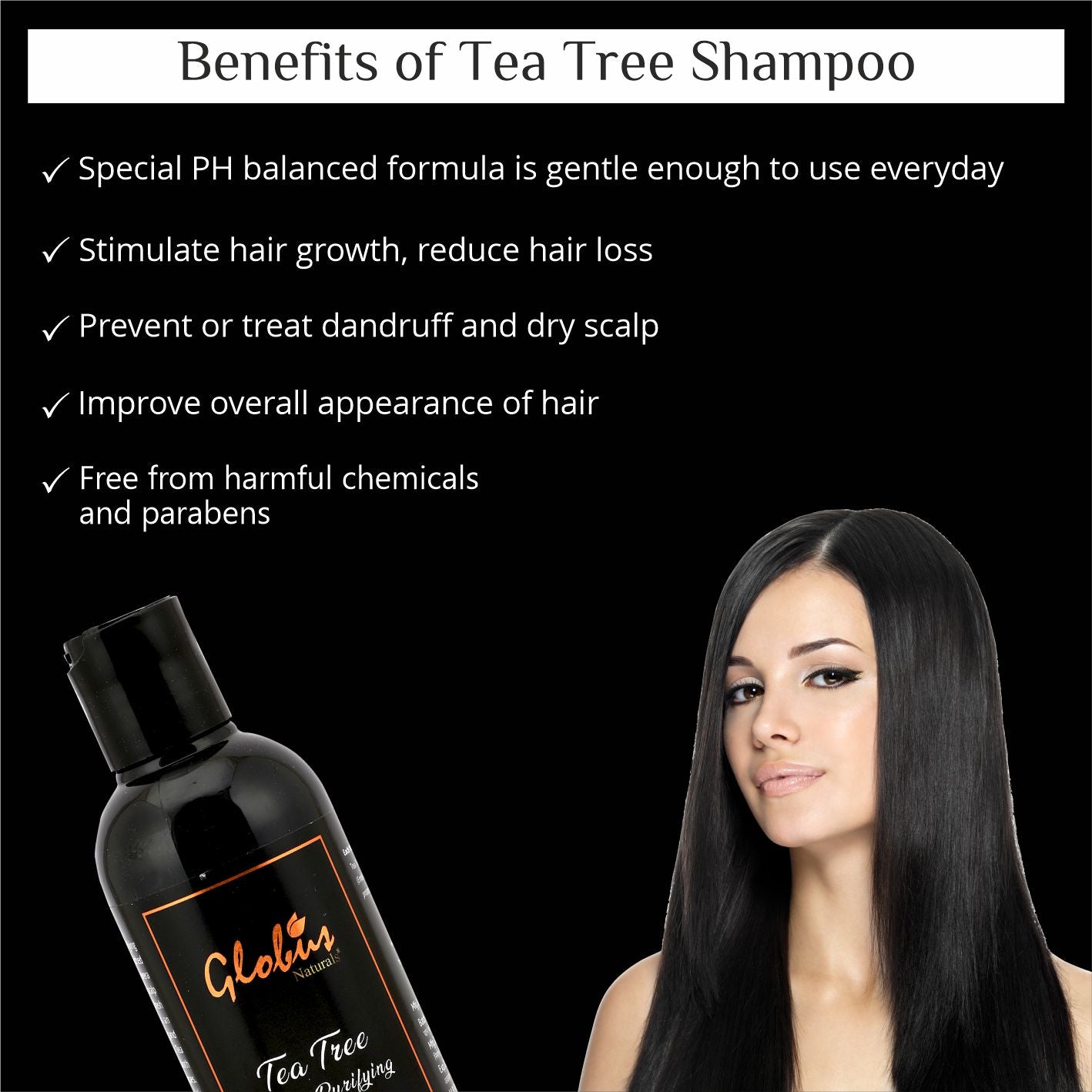 Globus Naturals Tea Tree Daily Purifying Shampoo For Dandruff Prone Hair Benefits 