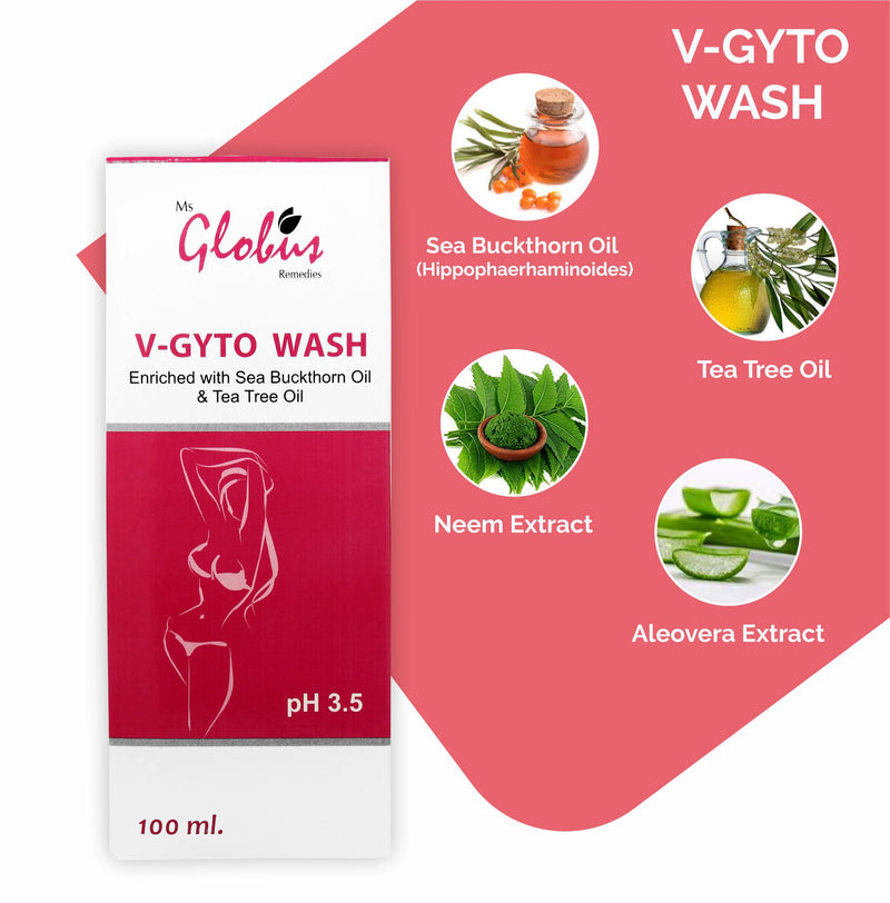 V-Gyto wash enriched with Sea Buckthorn oil & Tea Tree oil  Cover 