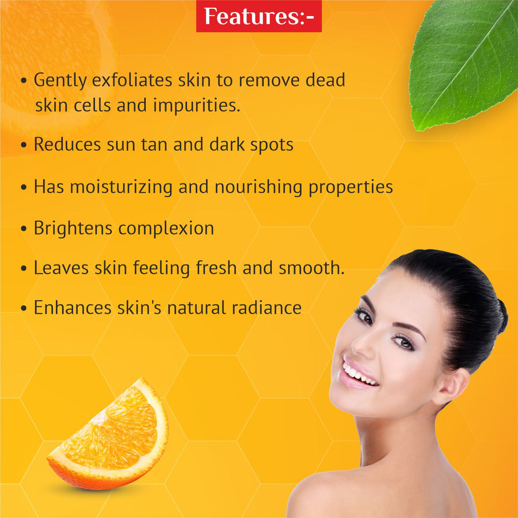 Vitamin-C Brightening Face Scrub Features 
