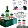 Globus Naturals Wellness Gift Box, For Men and Women, Premium Gift Box For Glowing Skin & Long Hair, Set of 5 - Aloevera Amla Tulsi Ginger Juice, L-Glutathione, Garcinia, Biotin and Apple Cider Vinegar