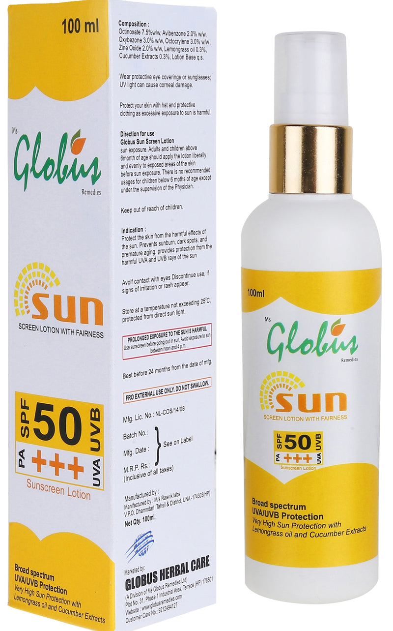Sun Screen Lotion with Lemongrass oil & UVB Protection